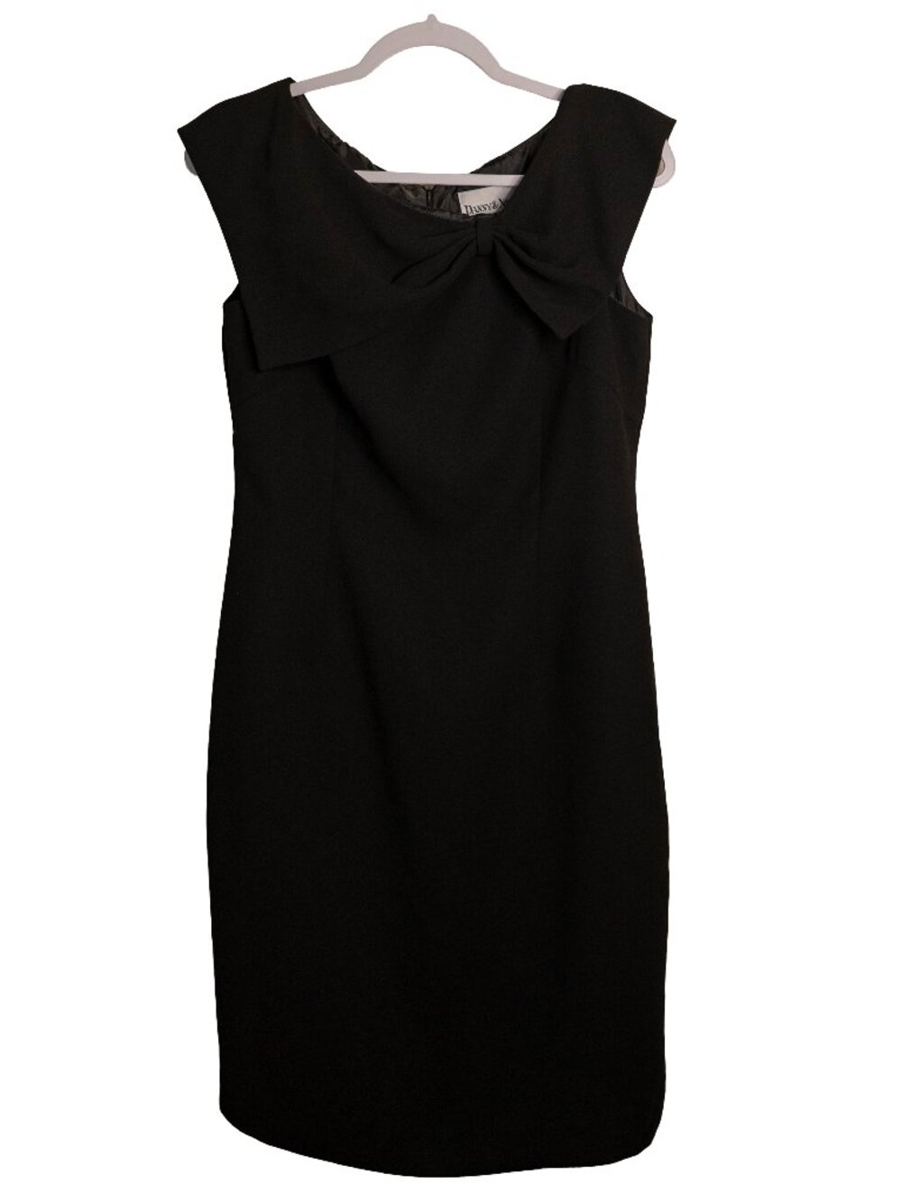 Vintage Danny & Nicole Sleek Little Black Formal Dress - Size 8